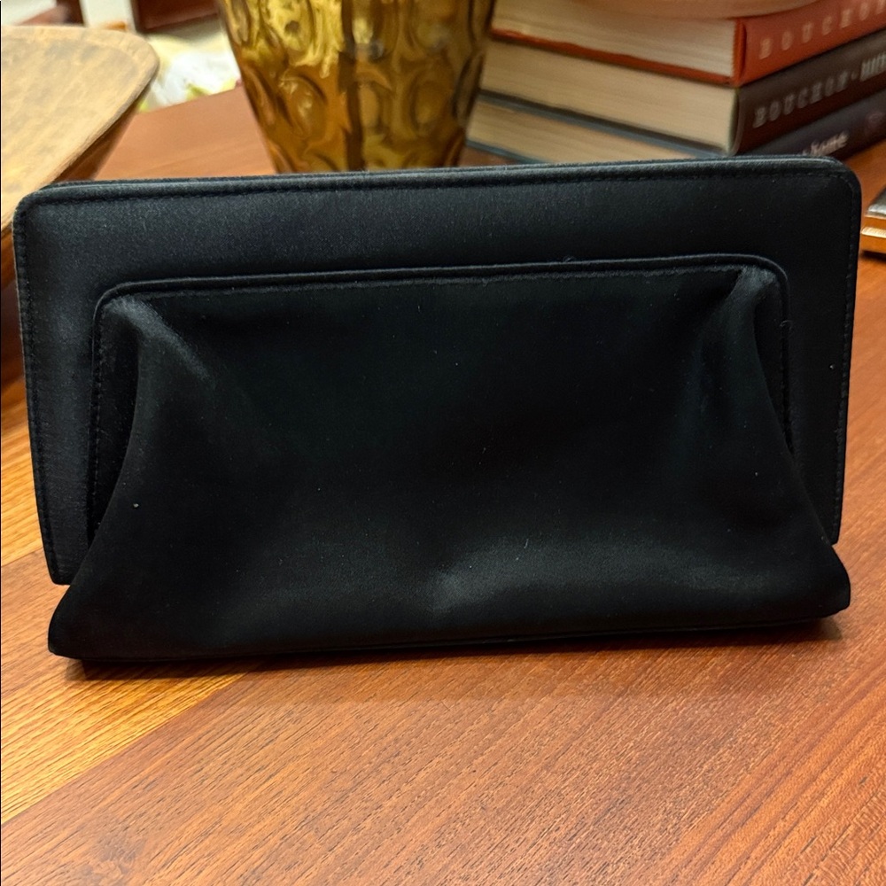 Valerie Stevens Black Satin Bag